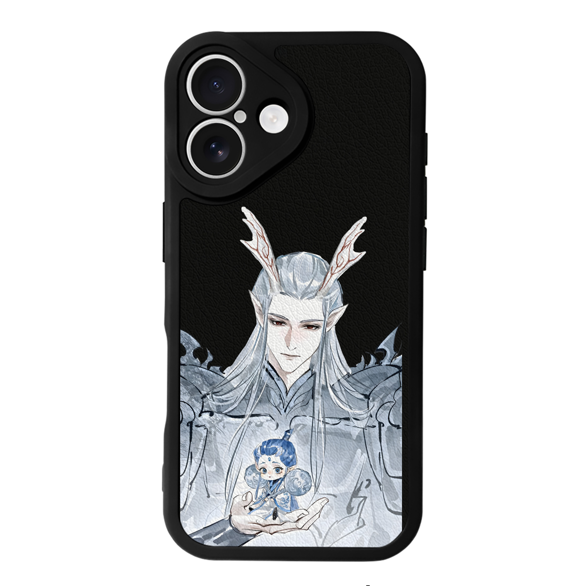 （画像用） Ne Zha 2 ナタ 魔童の大暴れ 【iPhone 16シリーズ対応】シリコンスマホケース（レザー調） 材質：シリコン